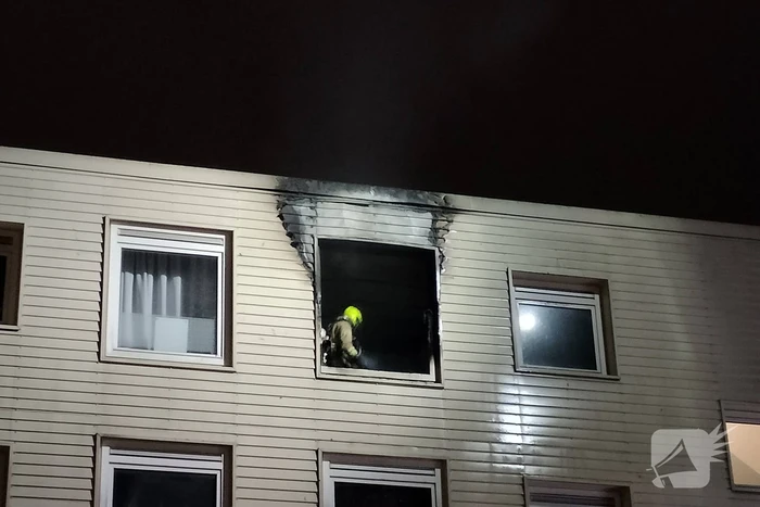 Brand op vierde verdieping van flatgebouw