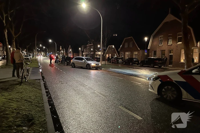 Voetganger geschept door automobilist