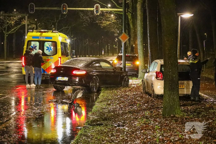 Flinke schade na botsing tegen boom