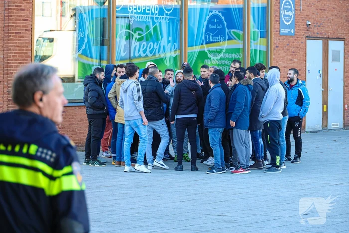 Asielzoekers demonstreren Voor betere omstandigheden