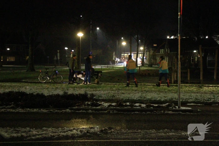 Fietser gewond na val op glad fietspad