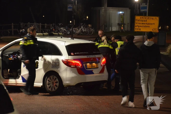 Flinke politie-inzet bij ongeregeldheden