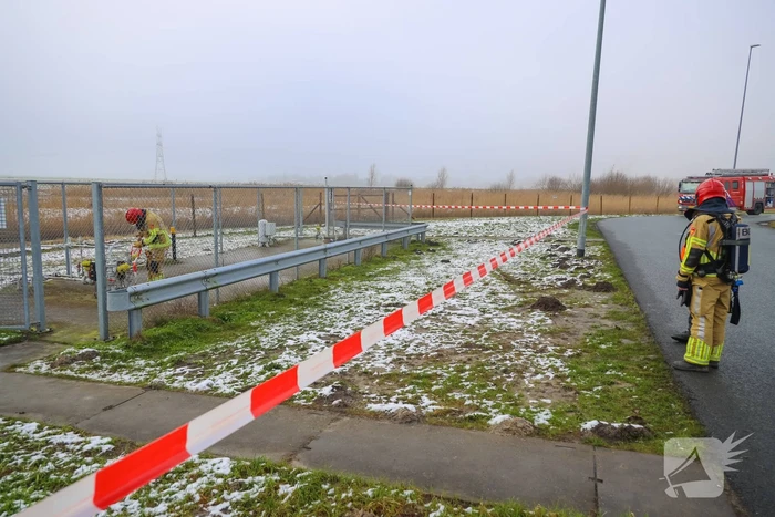 Gaslekkage bij tankstation Texaco Honswijck