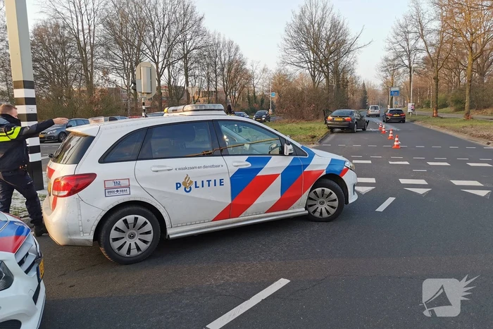 Automobilist ramt verkeerslicht