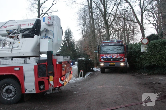 Middelbrand in vrijstaande villa