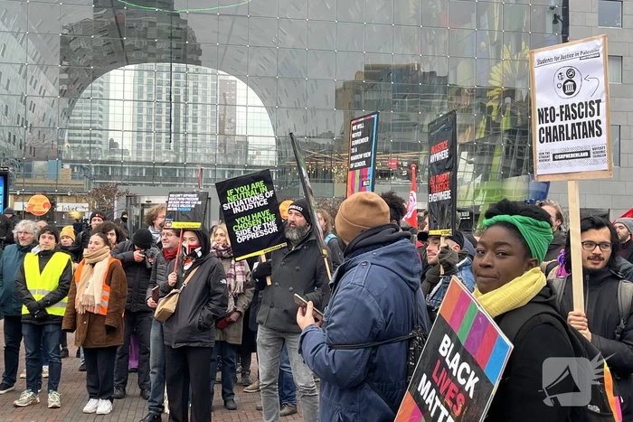 Demonstratie tegen racisme en fascisme