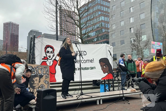 Demonstratie tegen racisme en fascisme