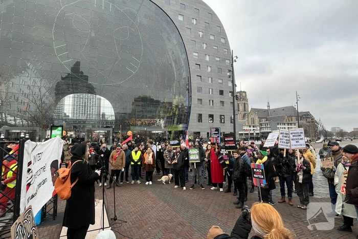 Demonstratie tegen racisme en fascisme