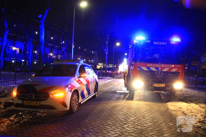Onderzoek in flat vanwege melding van brand