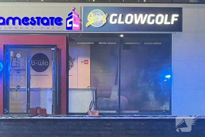 Veel rookontwikkeling bij brand in bowlingcentrum