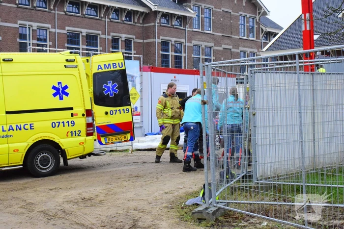 Bouwvakker gewond bij bedrijfsongeval