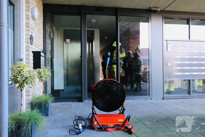 Kelderbox vol rook door vuurwerk