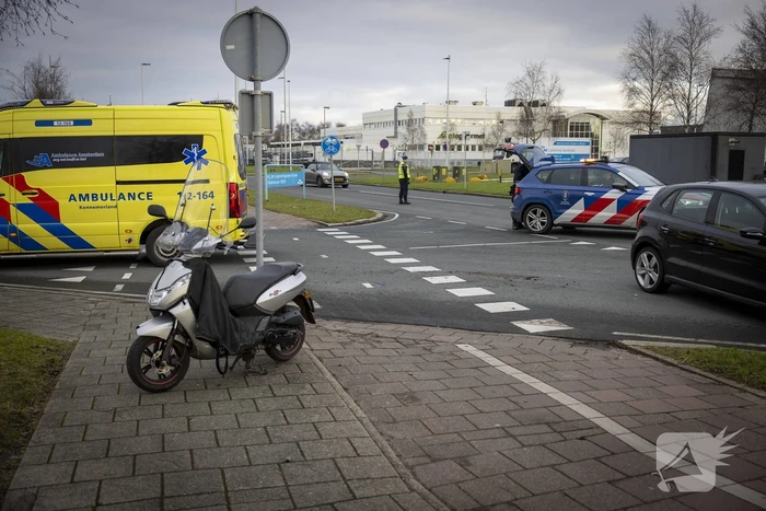 Scooterrijder gewond bij ongevaL