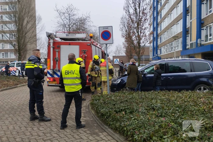 Veel bekijks bij brandweer inzet