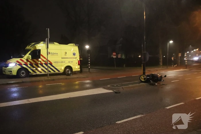 Scooterrijder gewond bij aanrijding
