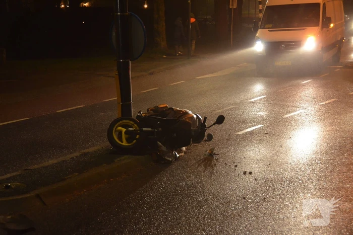 Scooterrijder gewond bij aanrijding