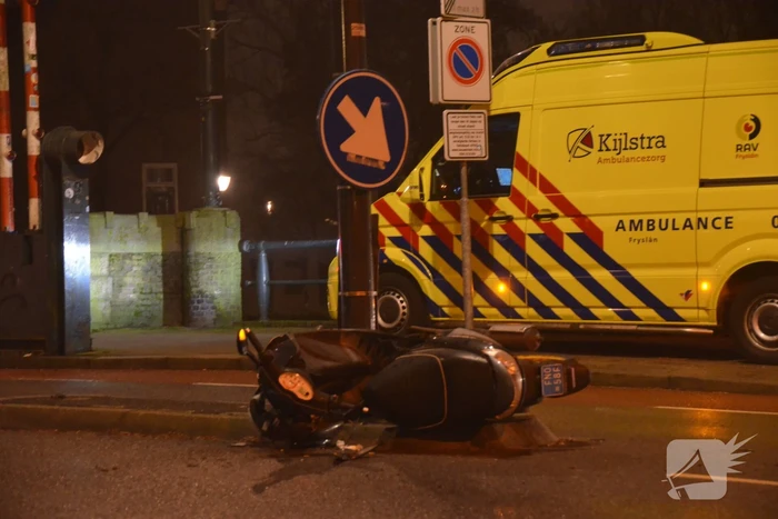 Scooterrijder gewond bij aanrijding