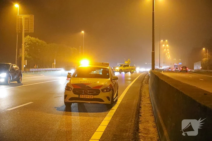 Drie auto's op elkaar gebotst