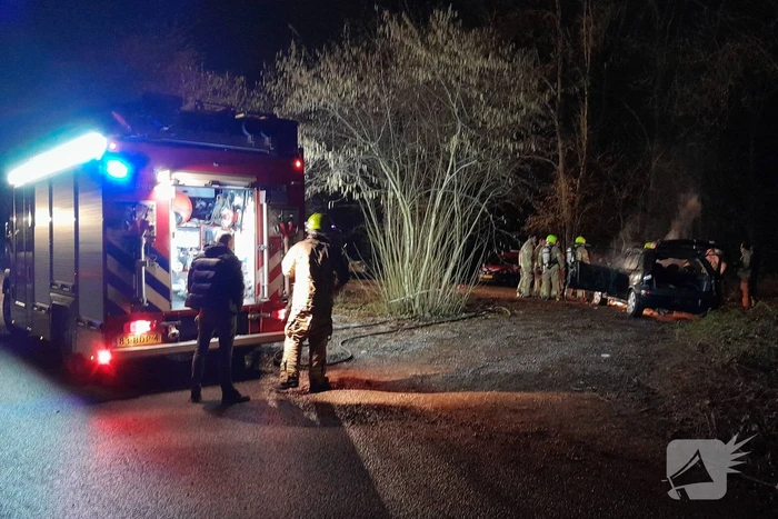 Flinke vlammen bij afscheid van brandweerman