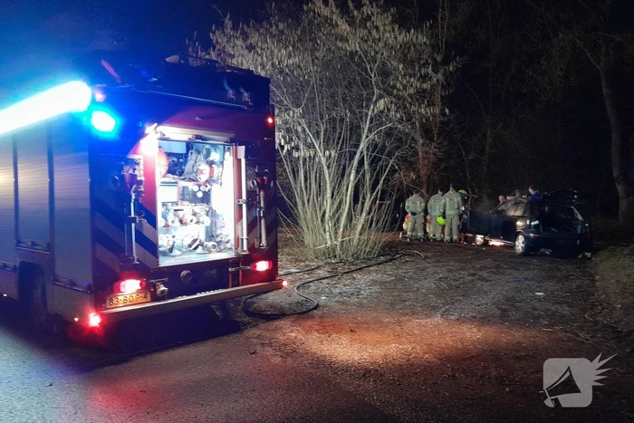 Flinke vlammen bij afscheid van brandweerman