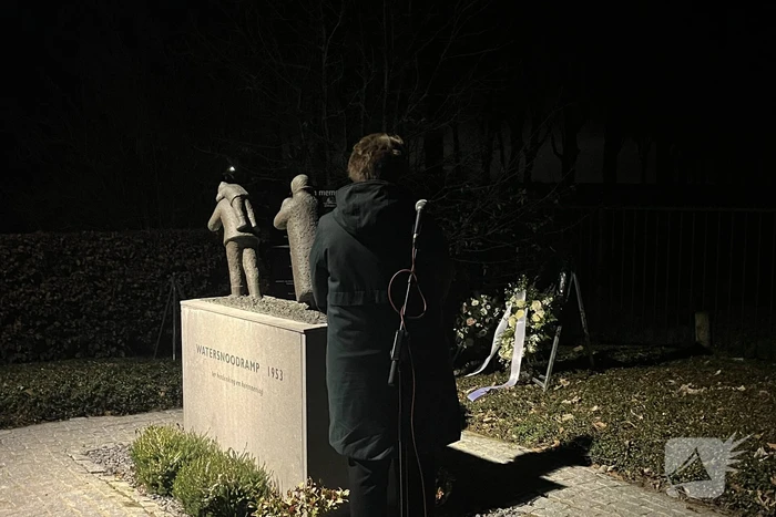 Herdenking slachtoffers watersnoodramp