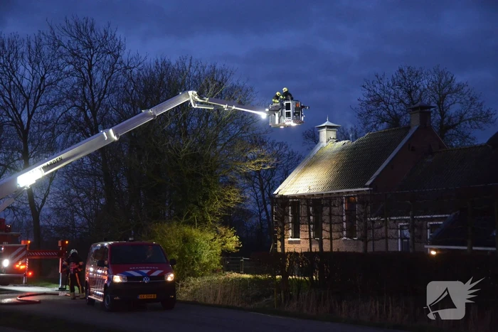 Flinke schade aan dak door brand