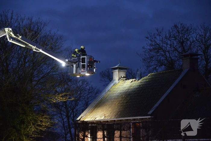 Flinke schade aan dak door brand