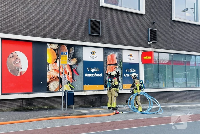 Winkelcentrum ontruimd vanwege brand