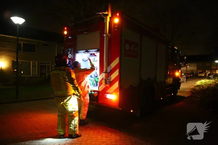 Pan vat vlam, bewoner gewond