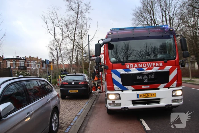 Gasleiding geraakt bij werkzaamheden