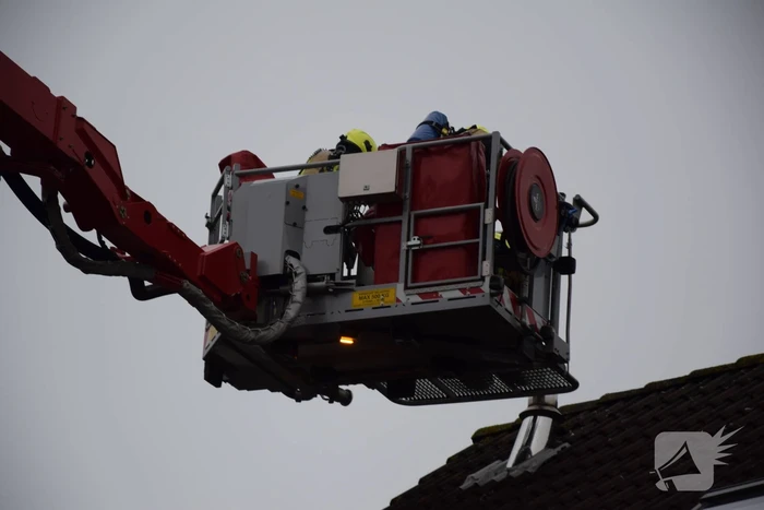 Schoorsteenbrand trekt veel bekijks