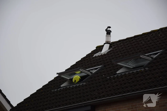 Schoorsteenbrand trekt veel bekijks