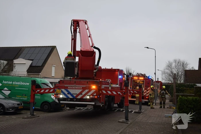 Schoorsteenbrand trekt veel bekijks