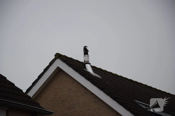 Schoorsteenbrand trekt veel bekijks