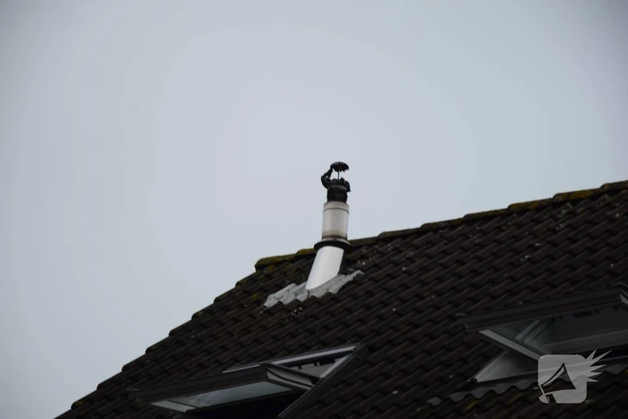 Schoorsteenbrand trekt veel bekijks