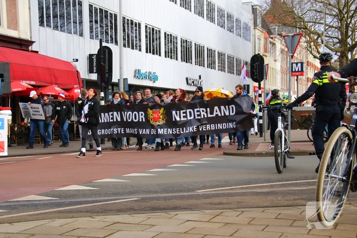Demonstratie Amsterdam tegen beleid overheid