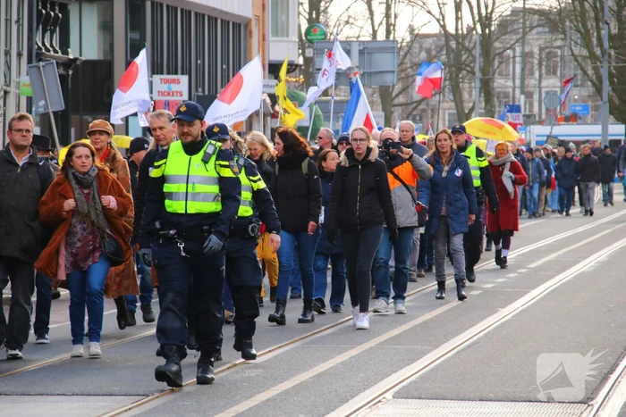 Demonstratie Amsterdam tegen beleid overheid