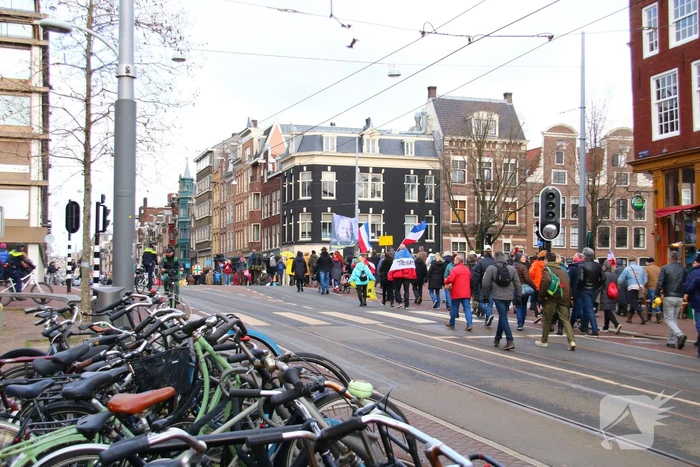 Demonstratie Amsterdam tegen beleid overheid