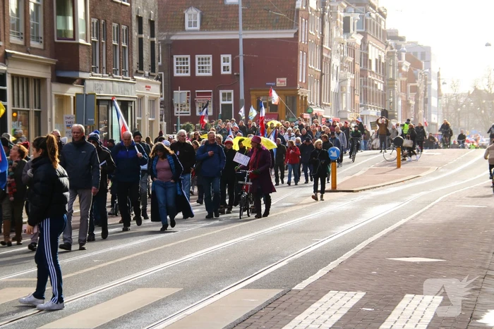 Demonstratie Amsterdam tegen beleid overheid