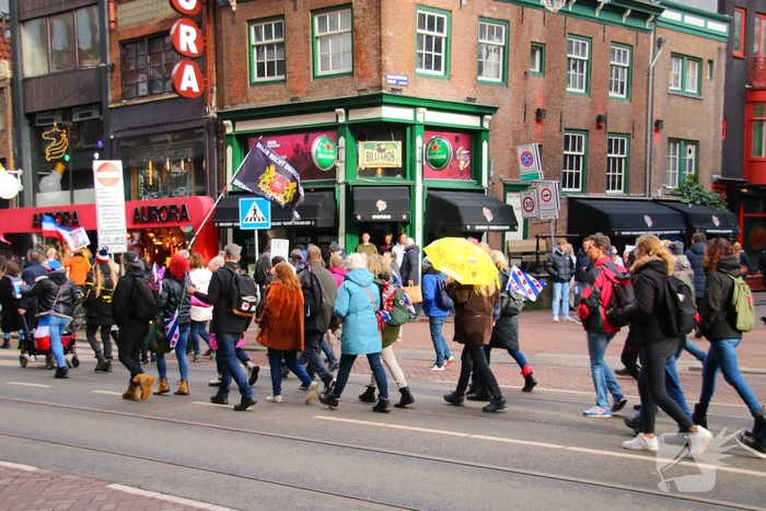 Demonstratie Amsterdam tegen beleid overheid