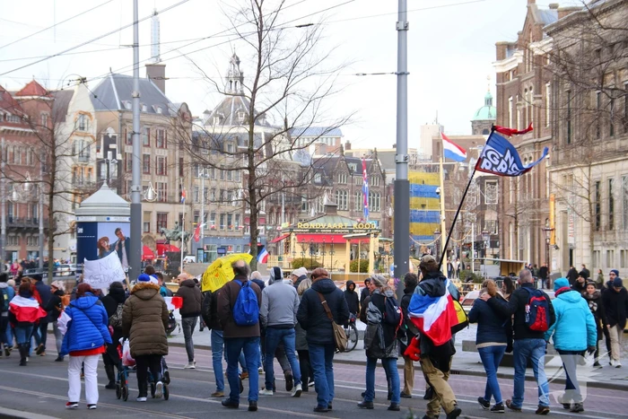 Demonstratie Amsterdam tegen beleid overheid