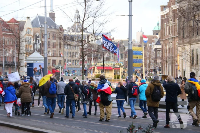 Demonstratie Amsterdam tegen beleid overheid