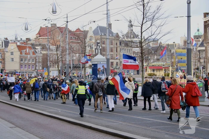 Demonstratie Amsterdam tegen beleid overheid