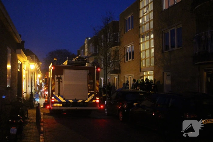 Brand in drielaags appartementencomplex