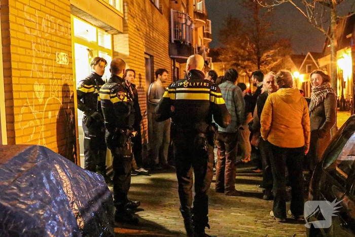 Brand in drielaags appartementencomplex