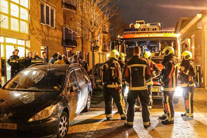 Brand in drielaags appartementencomplex
