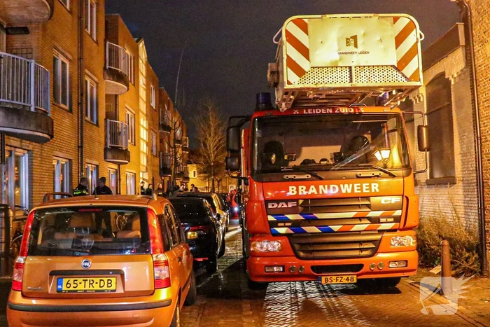 Brand in drielaags appartementencomplex