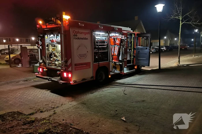 Auto verwoest door brand