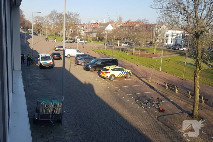Ongeval nabij bedrijfspand