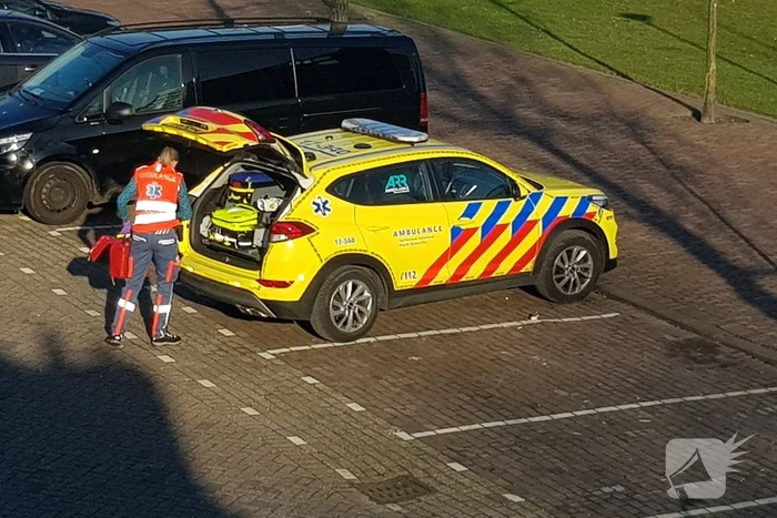 Ongeval nabij bedrijfspand